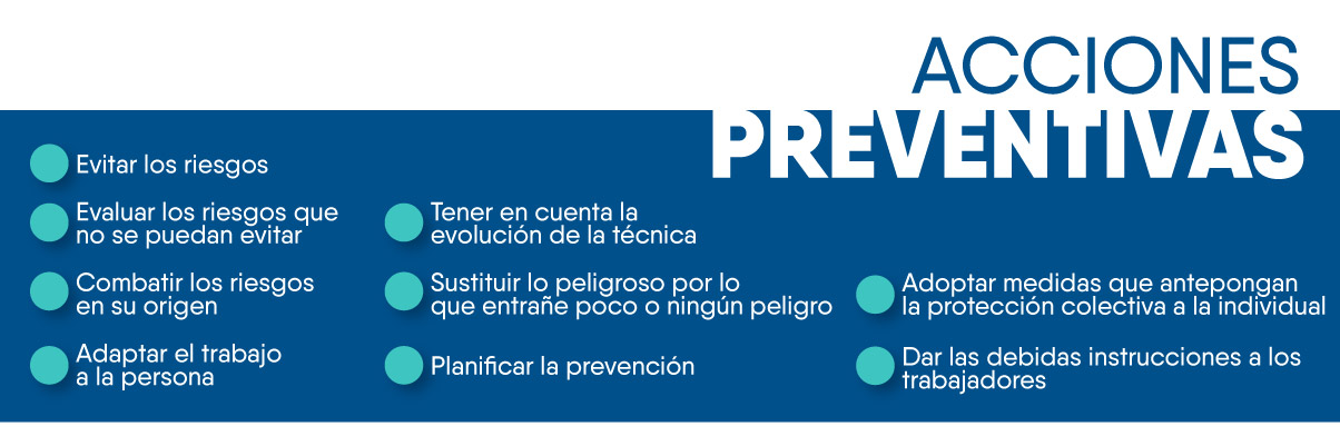 PRINCIPIOS DE LA ACCIÓN PREVENTIVA EN EL TRABAJO - Clínica para el ...